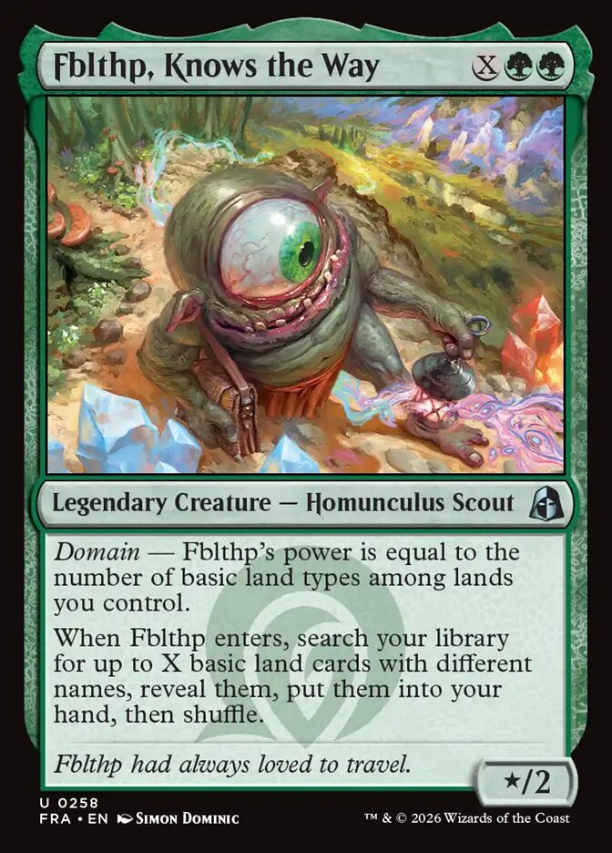 MTG Card Title: Fblthp, Knows the Way FRA/258