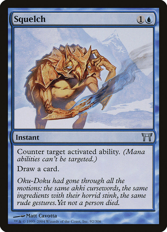 MTG Card Title: Squelch CHK/92