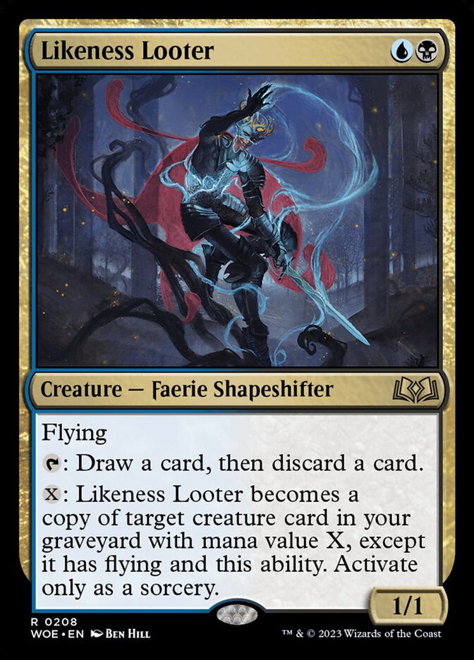 MTG Card Title: Likeness Looter WOE/208