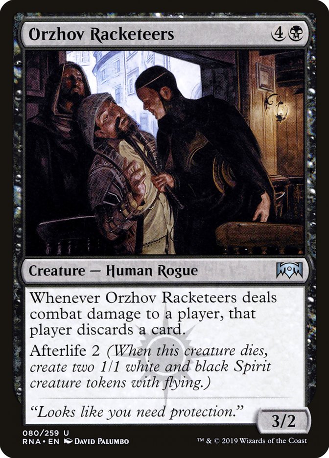 MTG Card Title: Orzhov Racketeers RNA/80