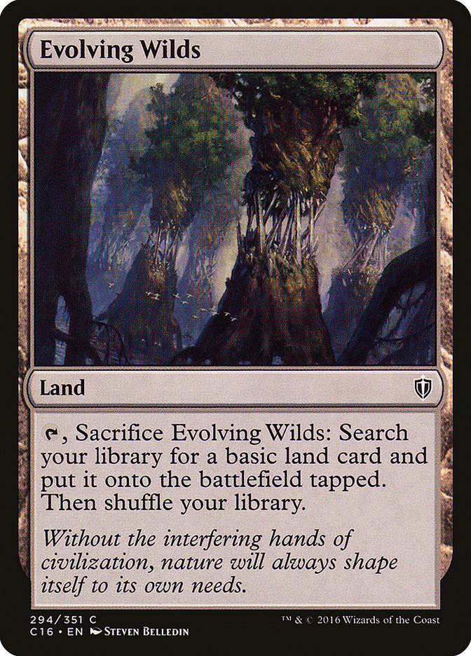 MTG Card Title: Evolving Wilds C16/294