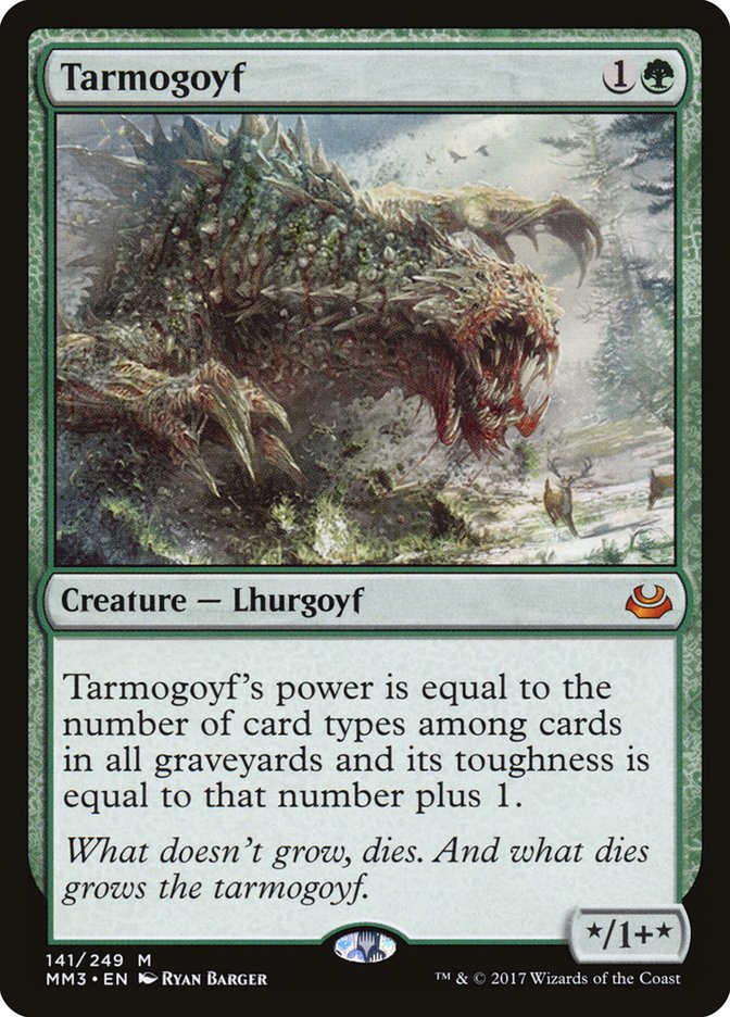 MTG Card Title: Tarmogoyf MM3/141