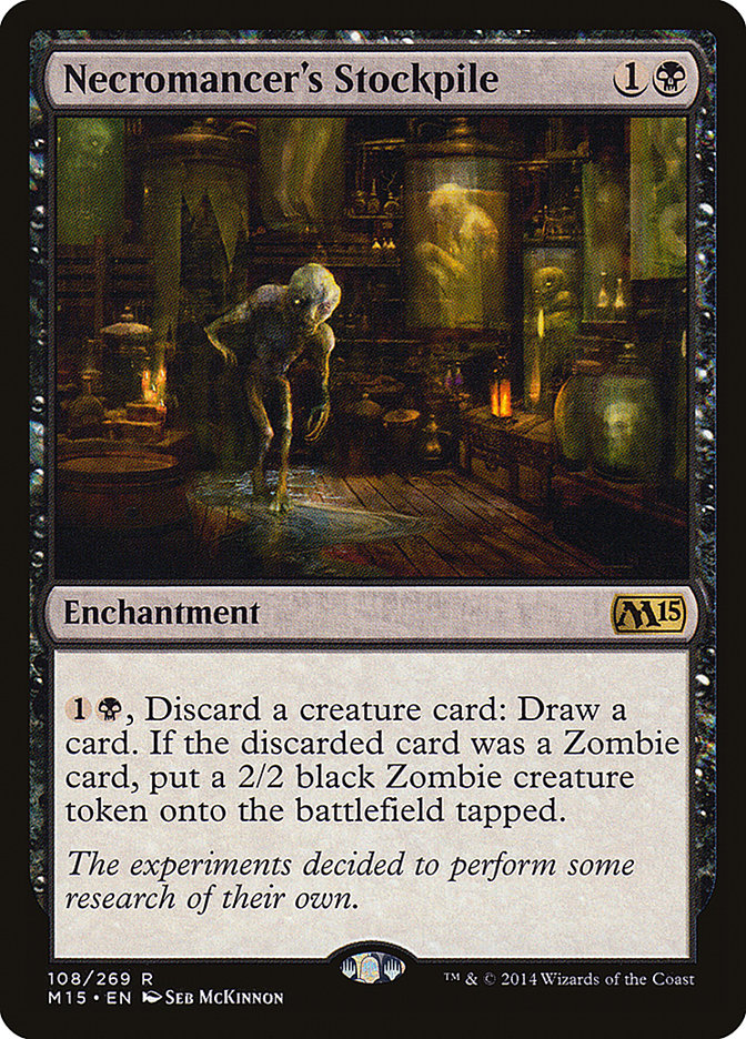 MTG Card Title: Necromancer's Stockpile M15/108