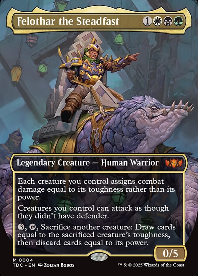 MTG Card Title: Felothar the Steadfast TDC/4