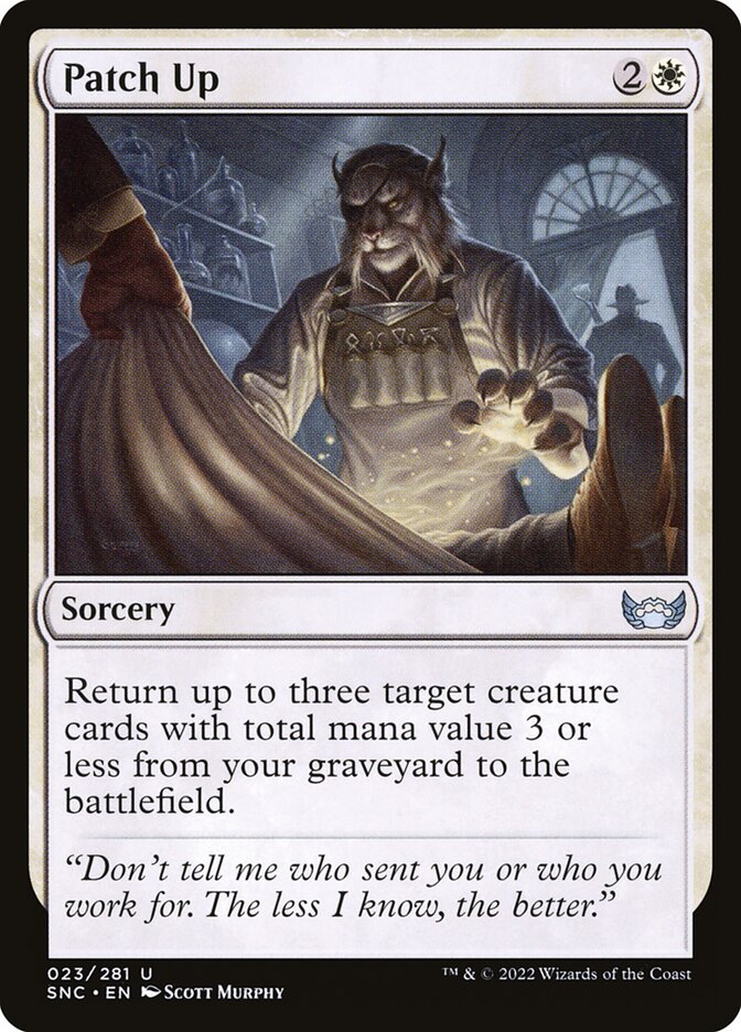 MTG Card Title: Patch Up SNC/23
