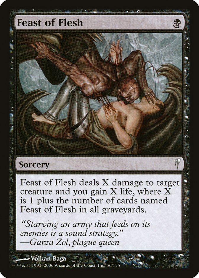 MTG Card Title: Feast of Flesh CSP/56