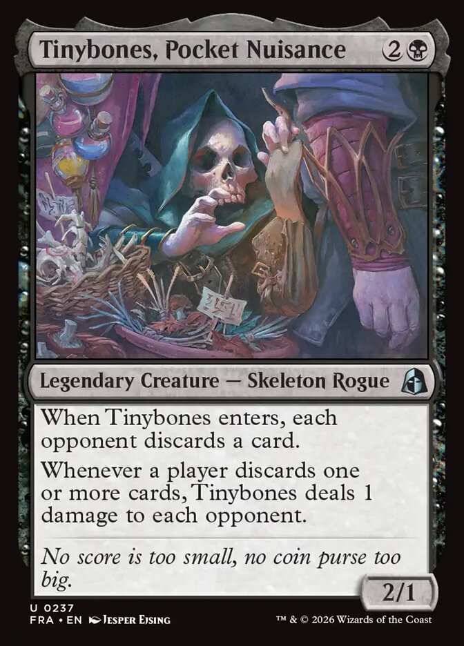 MTG Card Title: Tinybones, Pocket Nuisance FRA/237