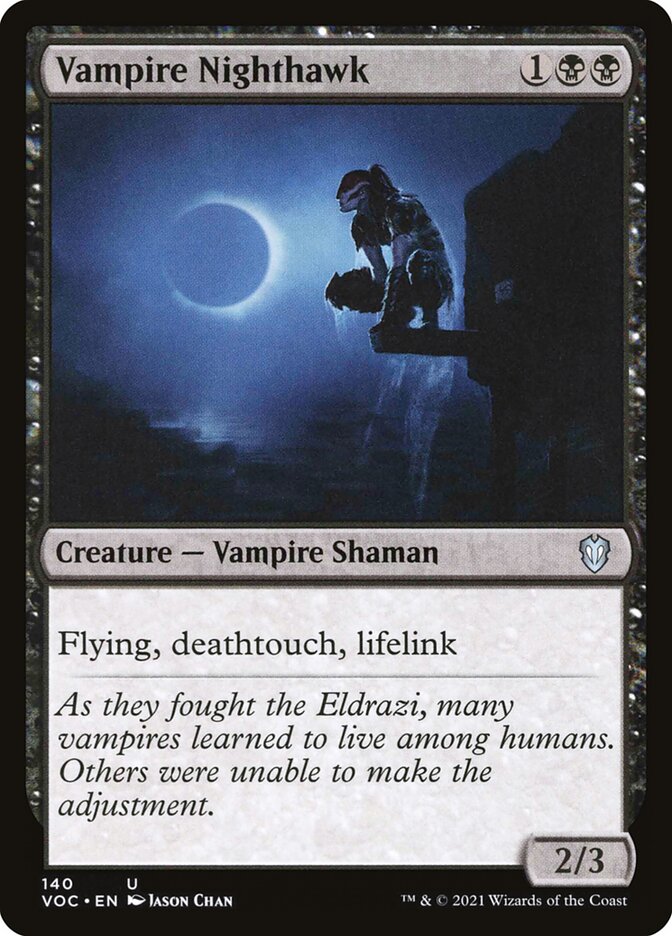 MTG Card Title: Vampire Nighthawk VOC/140