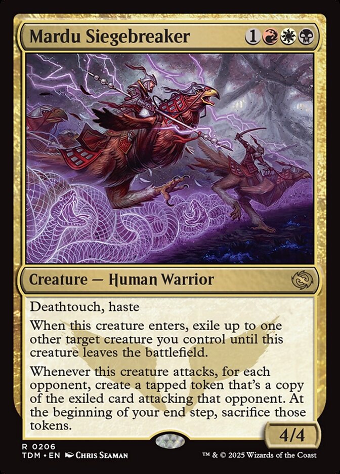 MTG Card Title: Mardu Siegebreaker TDM/206