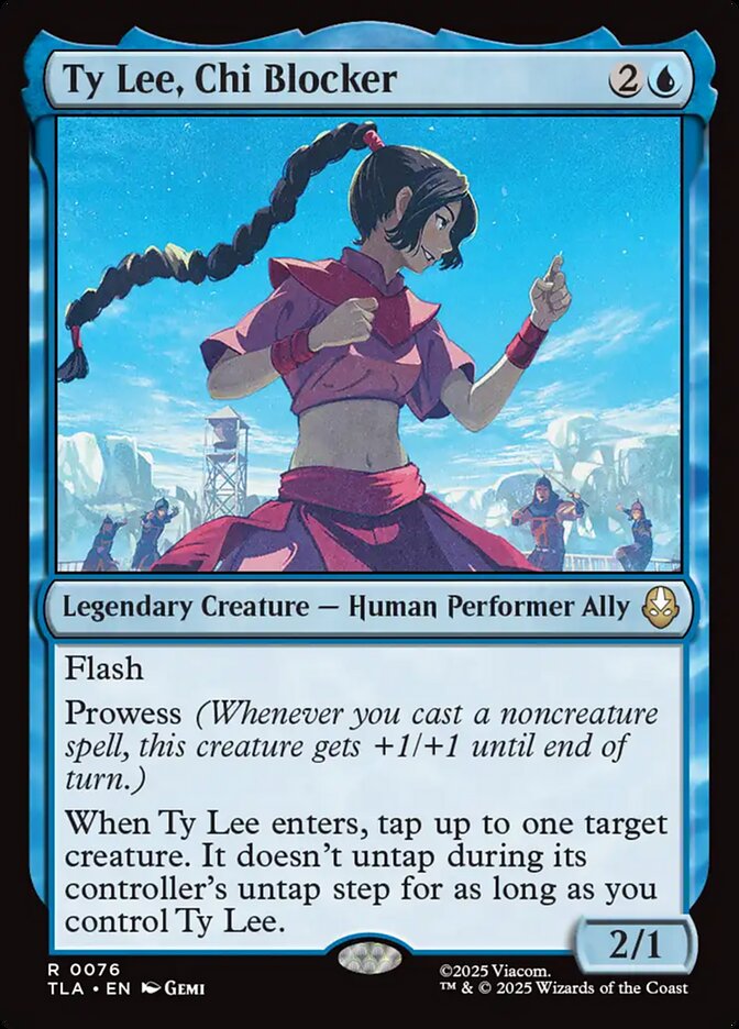 MTG Card Title: Ty Lee, Chi Blocker TLA/76