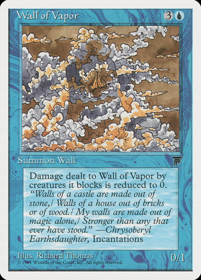 MTG Card Title: Wall of Vapor CHR/27