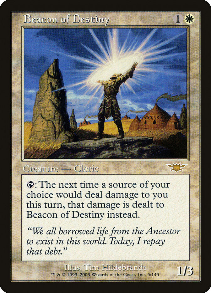 MTG Card Title: Beacon of Destiny LGN/5