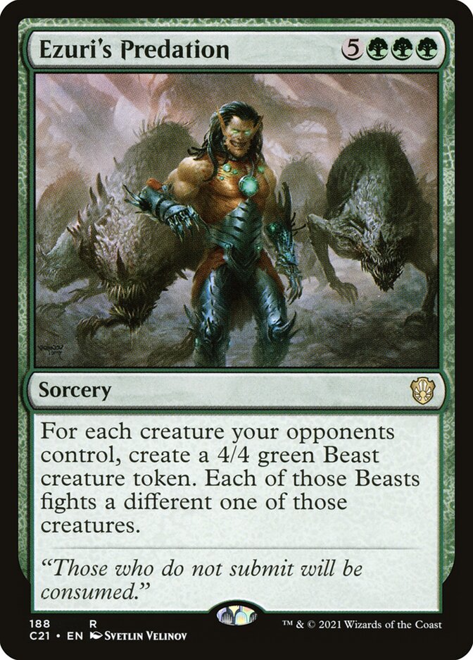 MTG Card Title: Ezuri's Predation C21/188