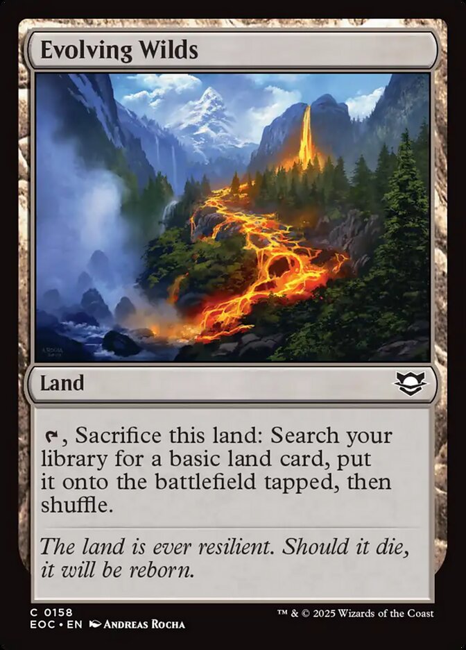 MTG Card Title: Evolving Wilds EOC/158