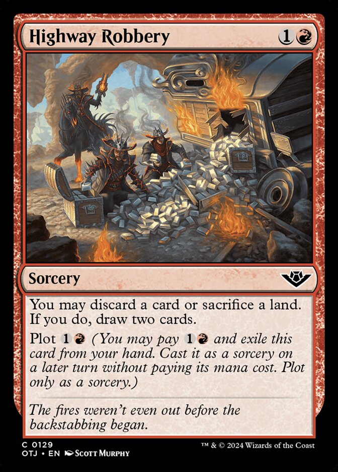 MTG Card Title: Highway Robbery OTJ/129