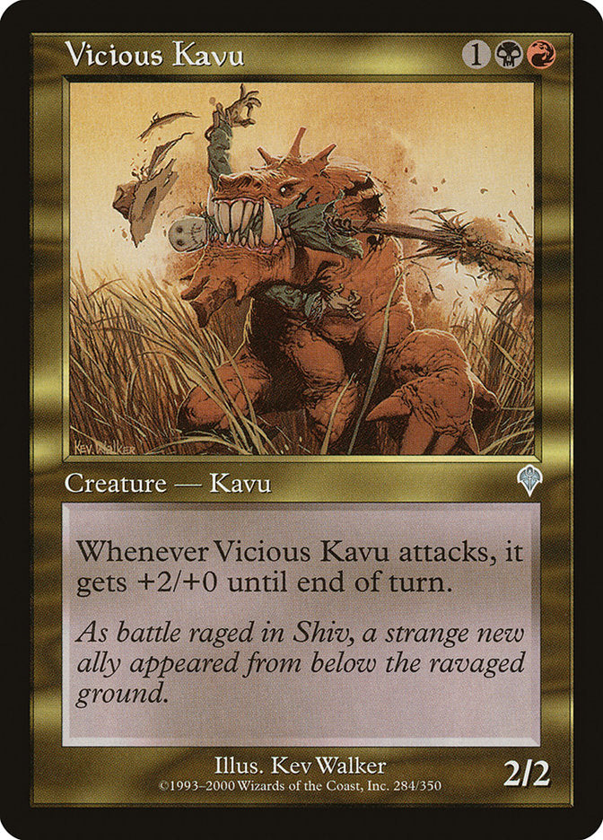 MTG Card Title: Vicious Kavu INV/284