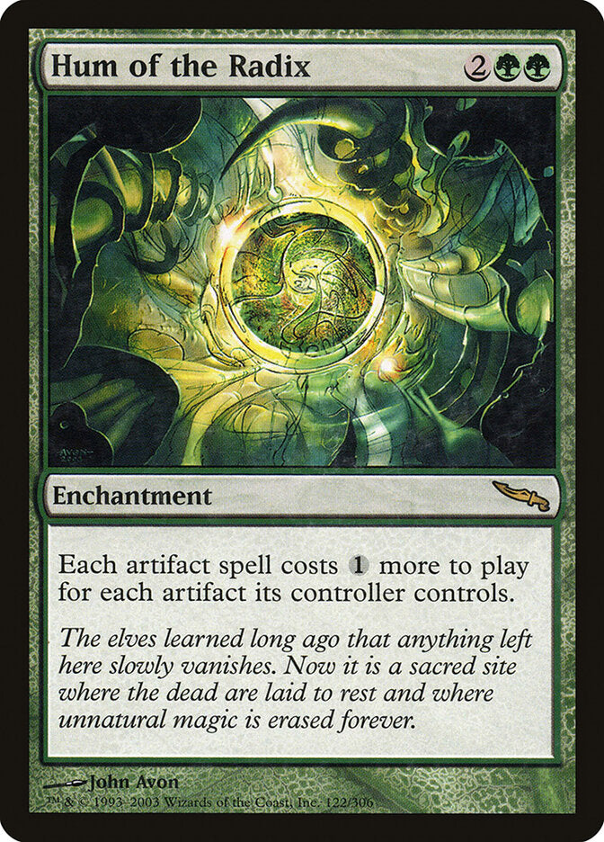 MTG Card Title: Hum of the Radix MRD/122
