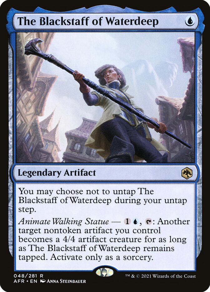 MTG Card Title: The Blackstaff of Waterdeep AFR/48