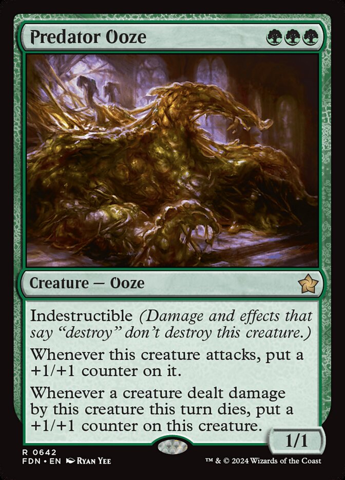 MTG Card Title: Predator Ooze FDN/642