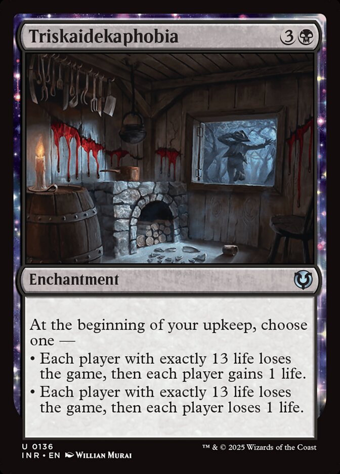 MTG Card Title: Triskaidekaphobia INR/136
