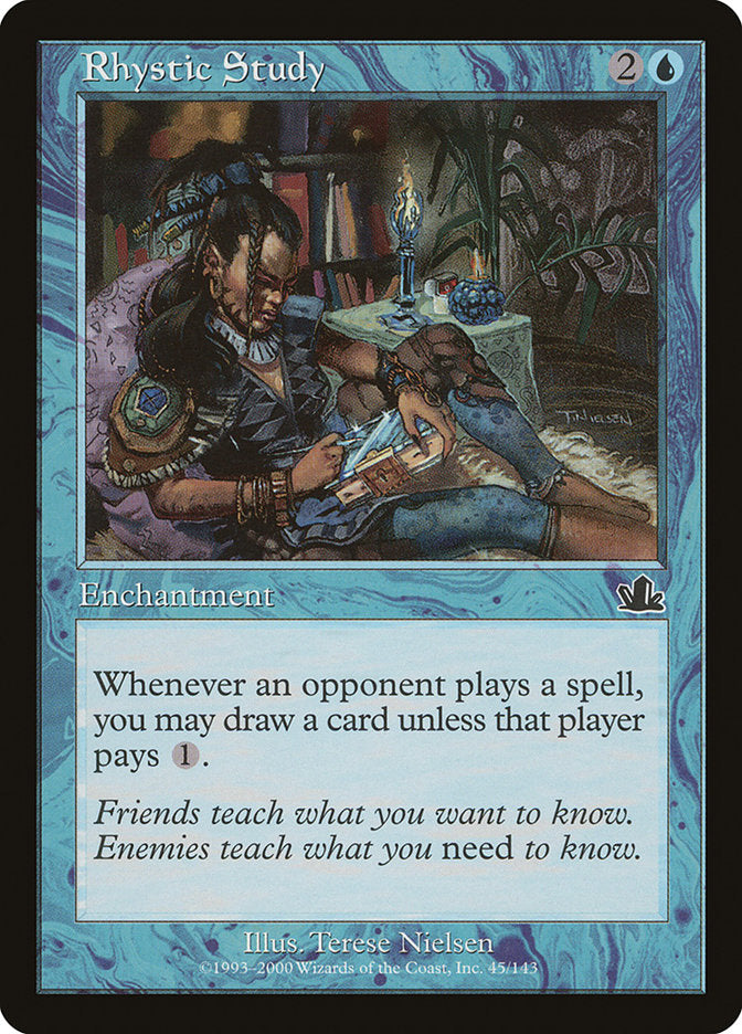 MTG Card Title: Rhystic Study PCY/45