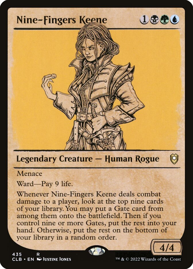 MTG Card Title: Nine-Fingers Keene CLB/435