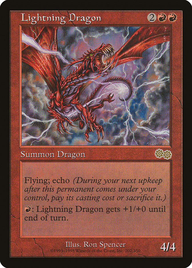 MTG Card Title: Lightning Dragon USG/202