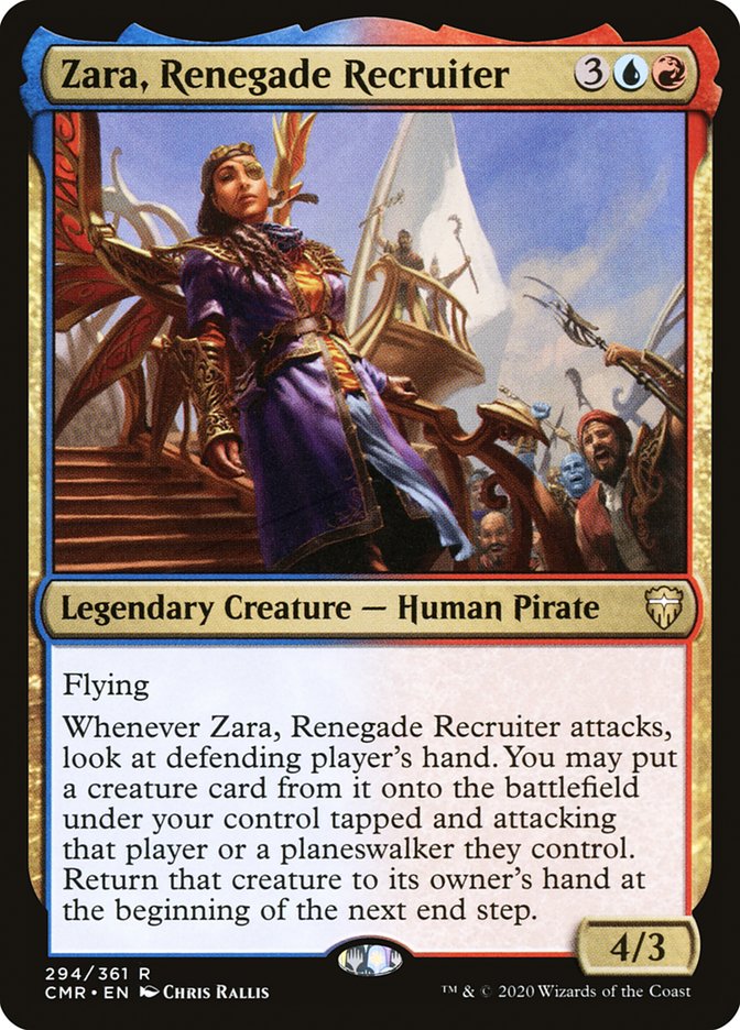 MTG Card Title: Zara, Renegade Recruiter CMR/294