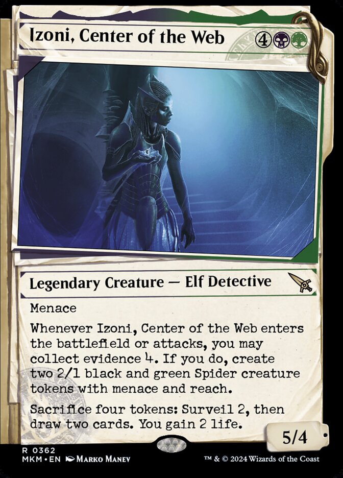 MTG Card Title: Izoni, Center of the Web MKM/362