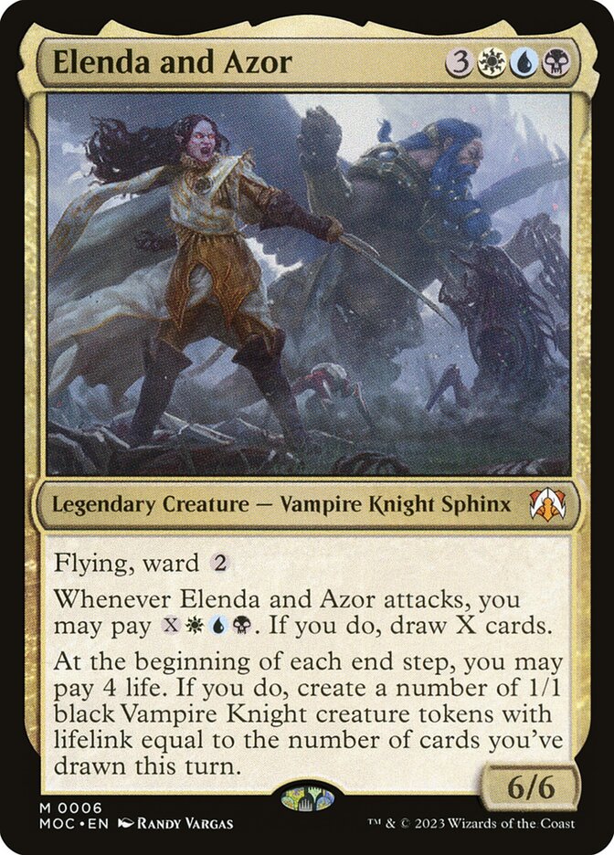 MTG Card Title: Elenda and Azor MOC/6