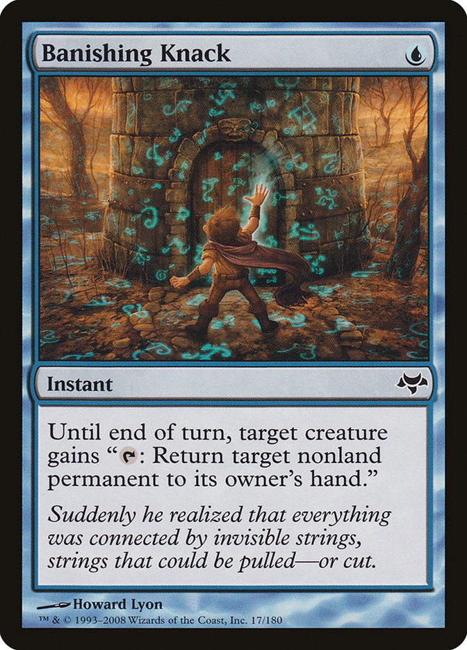 MTG Card Title: Banishing Knack EVE/17