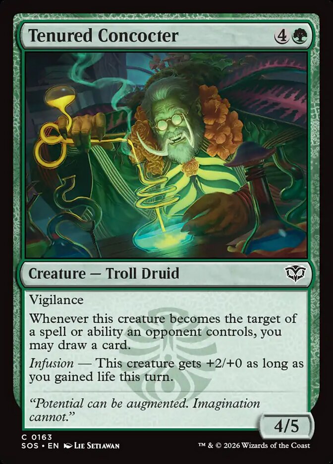 MTG Card Title: Tenured Concocter SOS/163