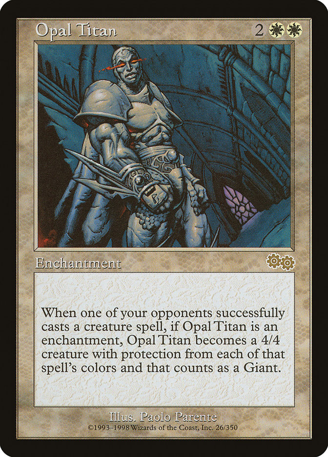 MTG Card Title: Opal Titan USG/26