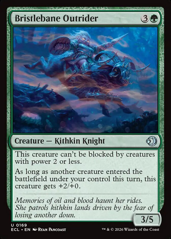 MTG Card Title: Bristlebane Outrider ECL/169