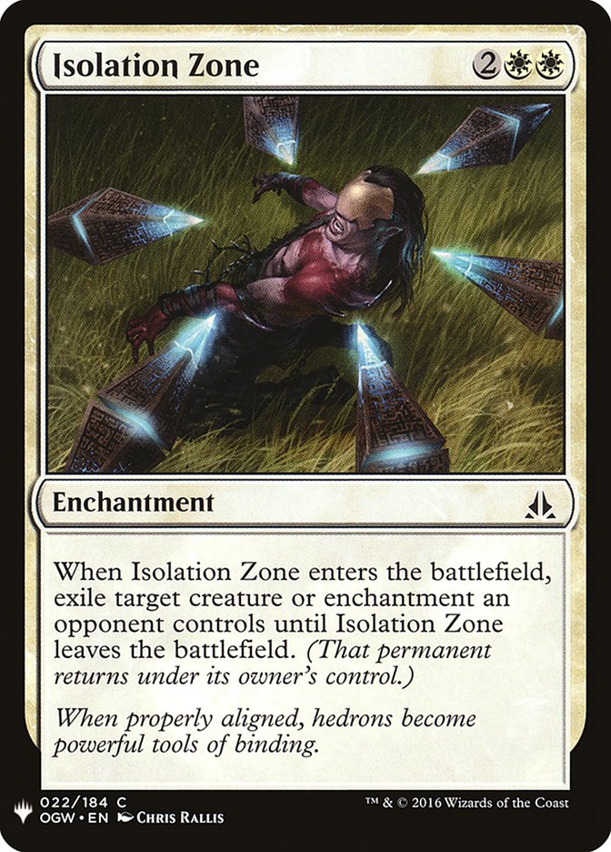 MTG Card Title: Isolation Zone PLST/OGW-22
