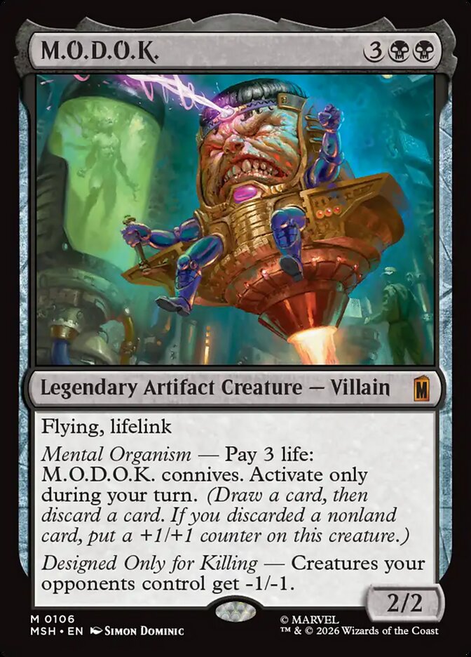 MTG Card Title: M.O.D.O.K. MSH/106