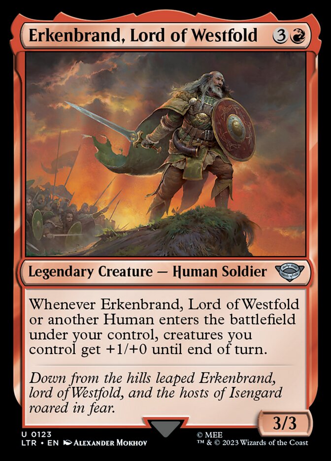 MTG Card Title: Erkenbrand, Lord of Westfold LTR/123