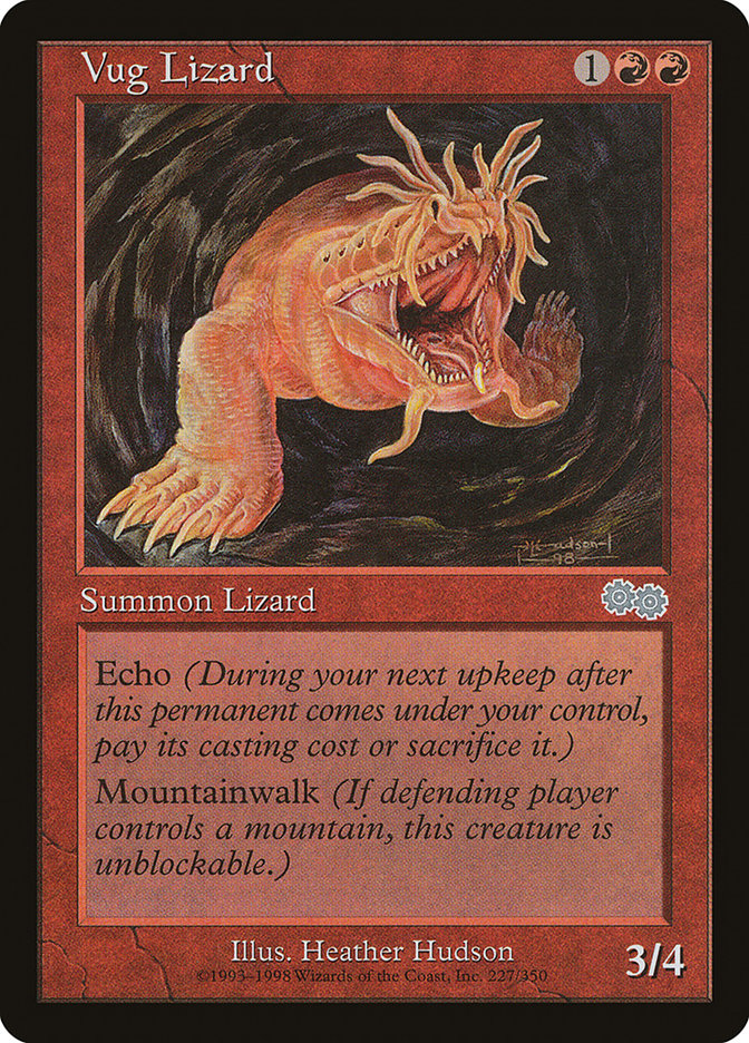 MTG Card Title: Vug Lizard USG/227