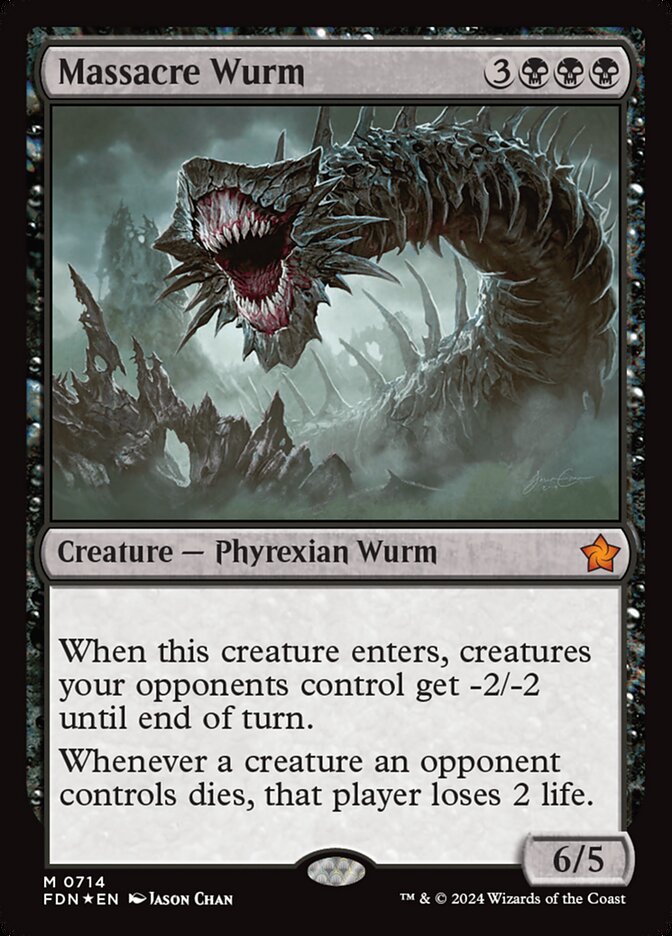 MTG Card Title: Massacre Wurm FDN/714