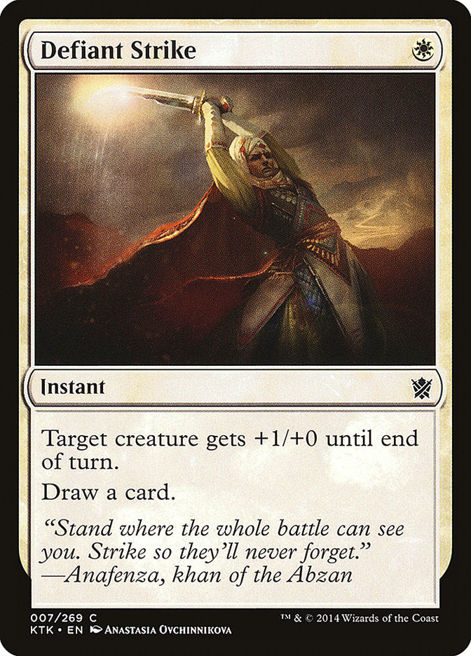 MTG Card Title: Defiant Strike KTK/7