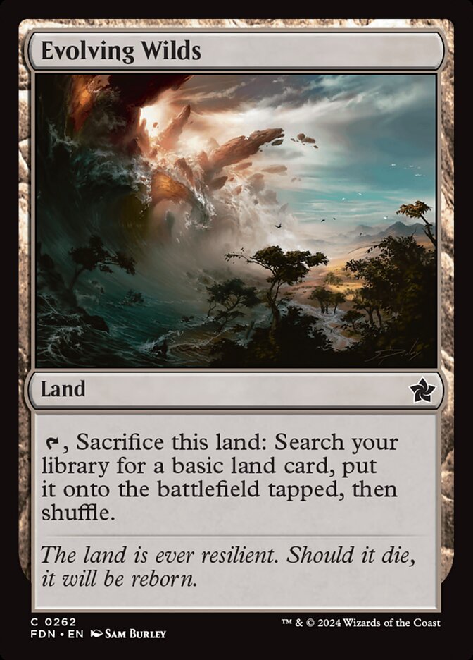 MTG Card Title: Evolving Wilds FDN/262