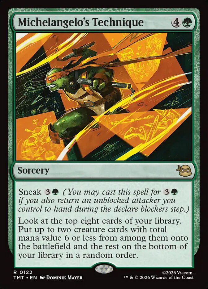MTG Card Title: Michelangelo's Technique TMT/122