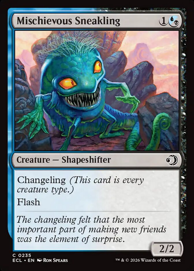 MTG Card Title: Mischievous Sneakling ECL/235