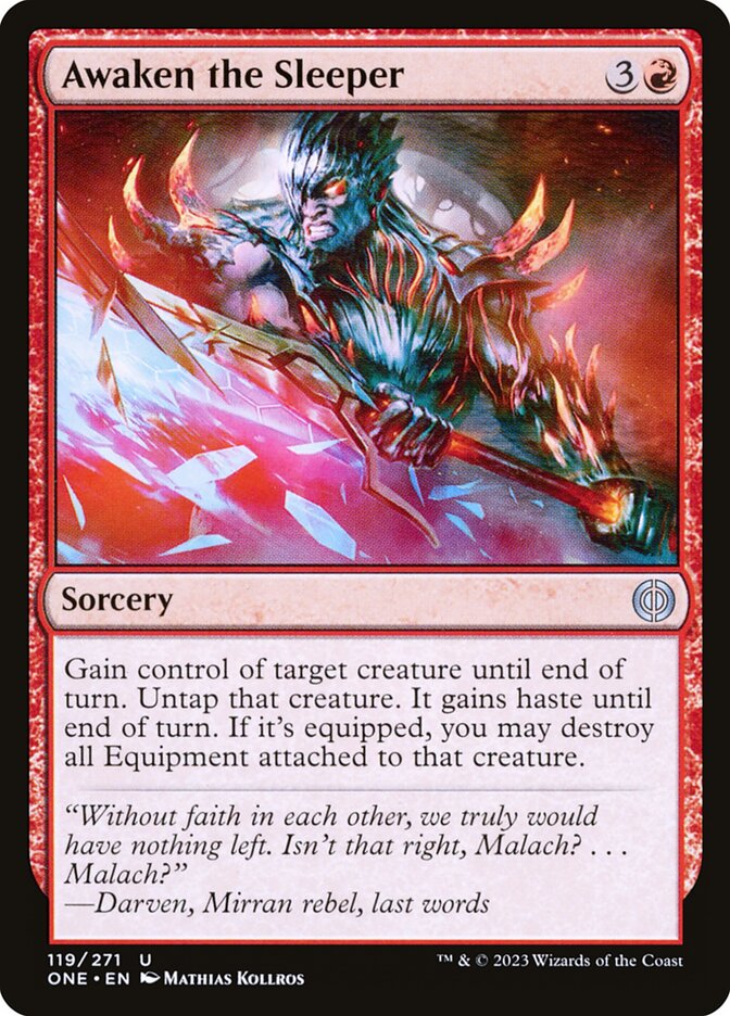 MTG Card Title: Awaken the Sleeper ONE/119