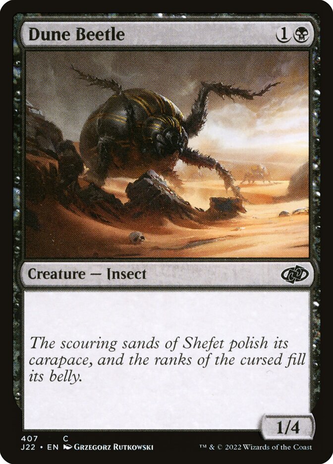 MTG Card Title: Dune Beetle J22/407