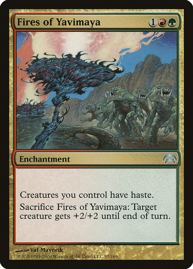 MTG Card Title: Fires of Yavimaya HOP/87