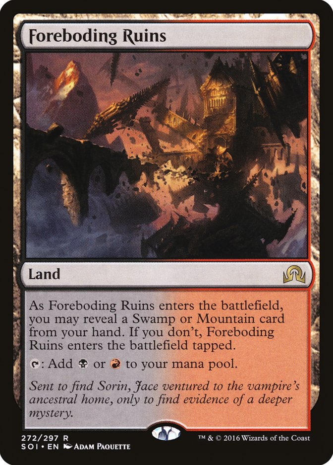 MTG Card Title: Foreboding Ruins SOI/272