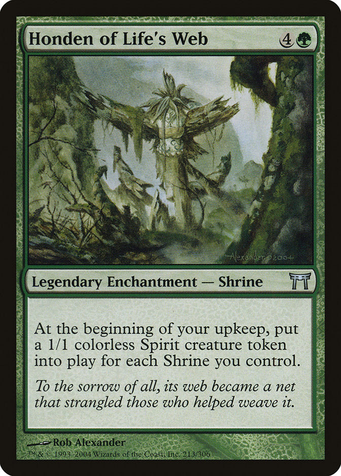 MTG Card Title: Honden of Life's Web CHK/213