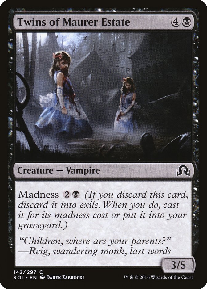 MTG Card Title: Twins of Maurer Estate SOI/142
