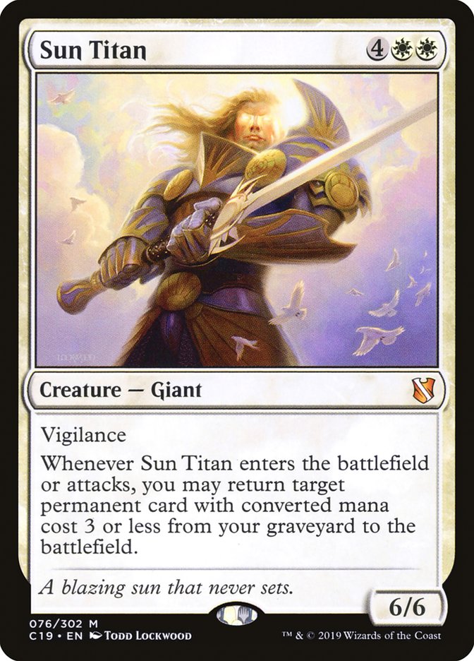 MTG Card Title: Sun Titan C19/76